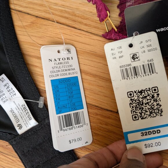 Wacoal and Natori Bras - 32 DDD - NWT - Picture 3 of 3